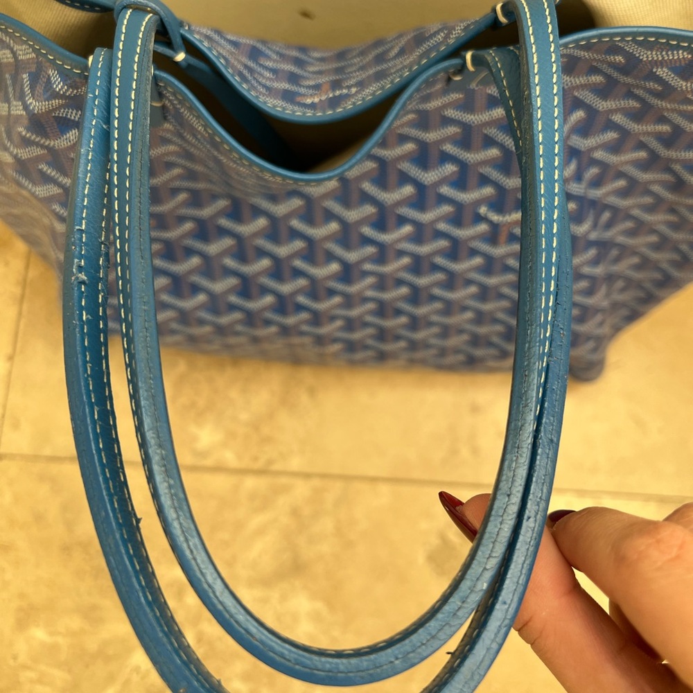 Goyard Blue Tote Bag - Picture 6 of 11